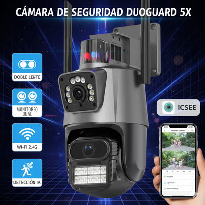 CAMARA DE SEGURIDAD WIFI CON DOBLE LENTE DuoGuard 5X