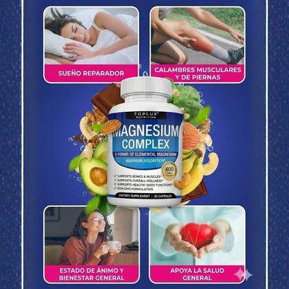 Magnesium8 Ultra™ - Complejo de Magnesio de Espectro Completo
