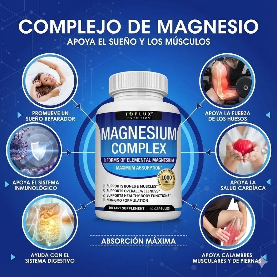 Magnesium8 Ultra™ - Complejo de Magnesio de Espectro Completo