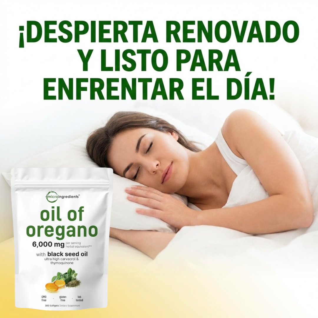 Oregano Oil 6000mg - Escudo Inmunológico Natural