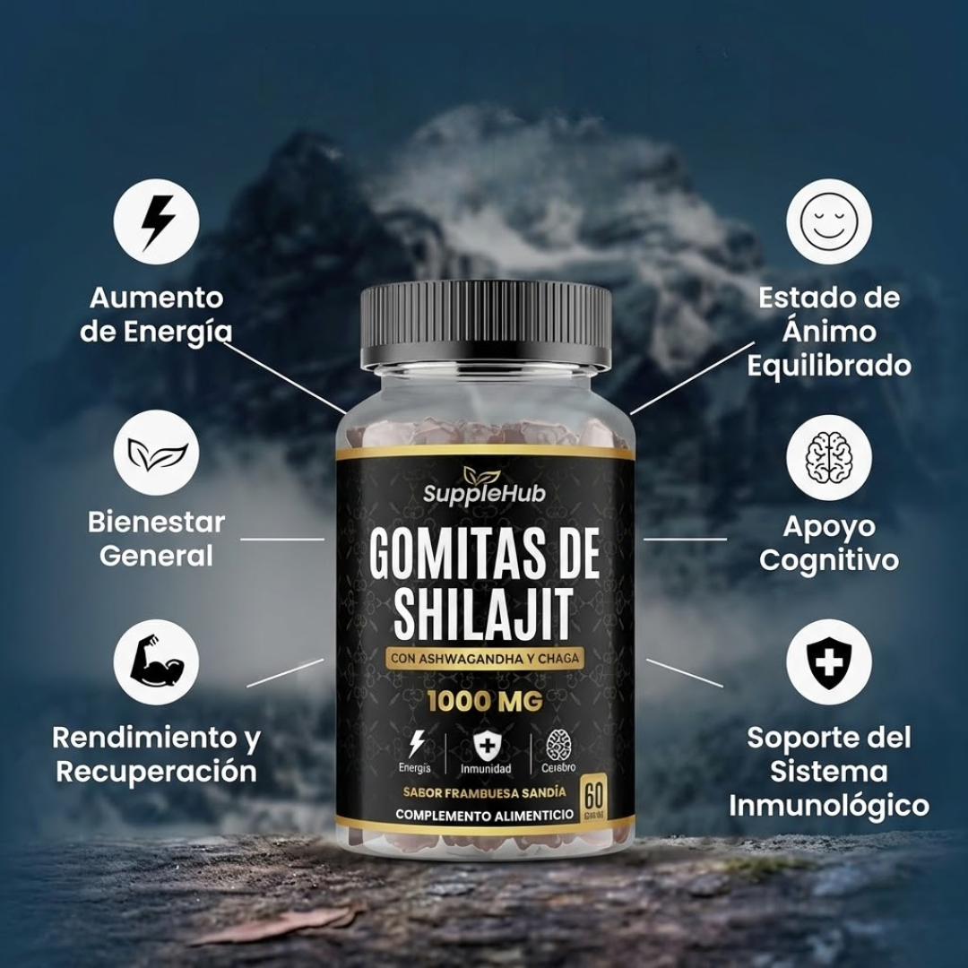 Himalayan Shilajit Gummies - Energía y Enfoque Mental