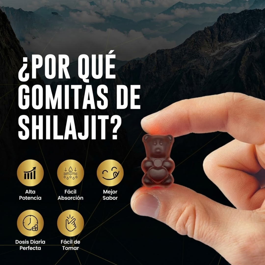 Himalayan Shilajit Gummies - Energía y Enfoque Mental