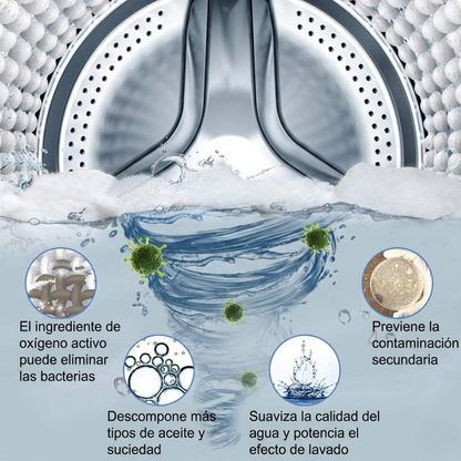 DeepClean™ Tabs - Pack 60 Pastillas Limpiadoras para Lavadora