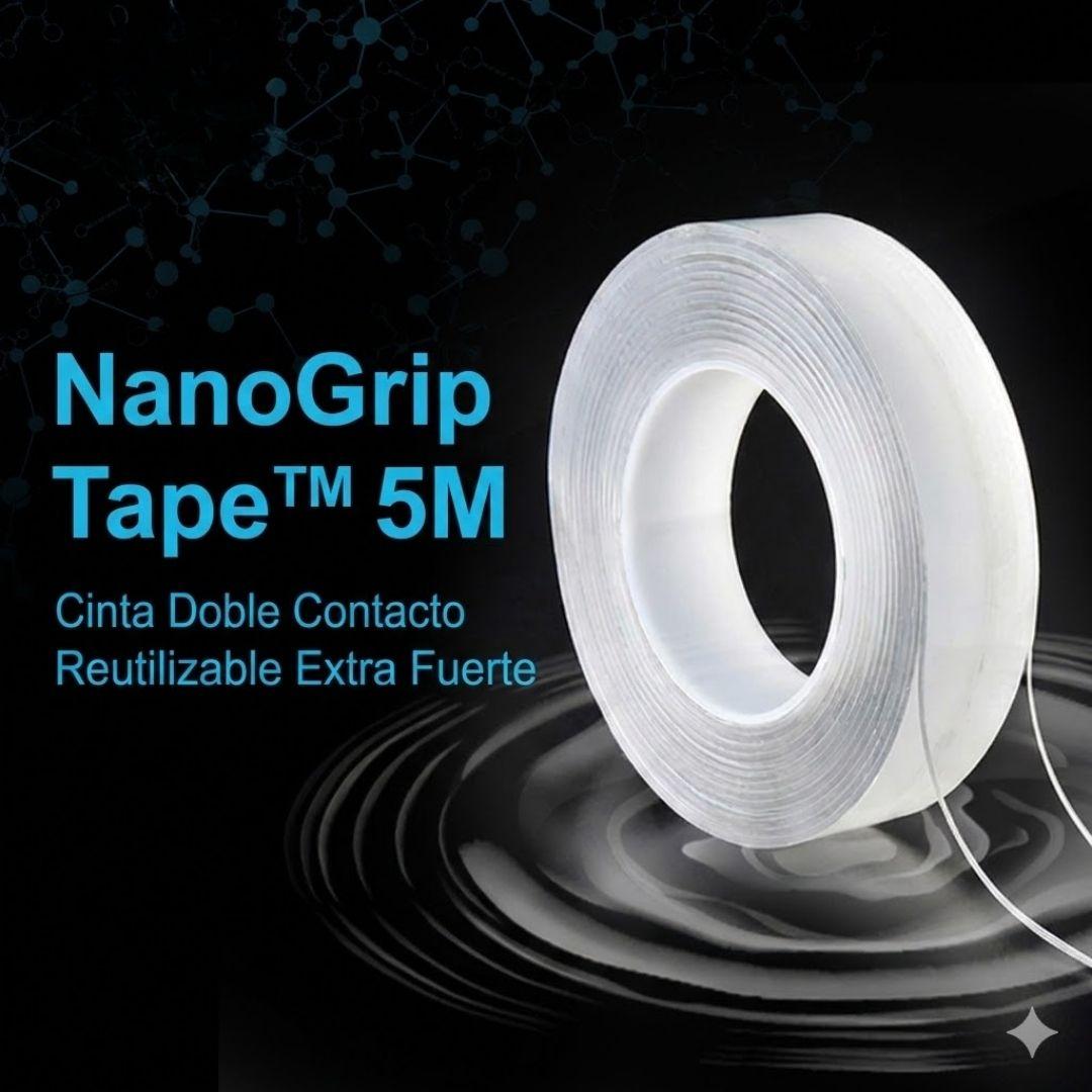NanoGrip Tape™ 5M - Cinta Doble Contacto Reutilizable Extra Fuerte