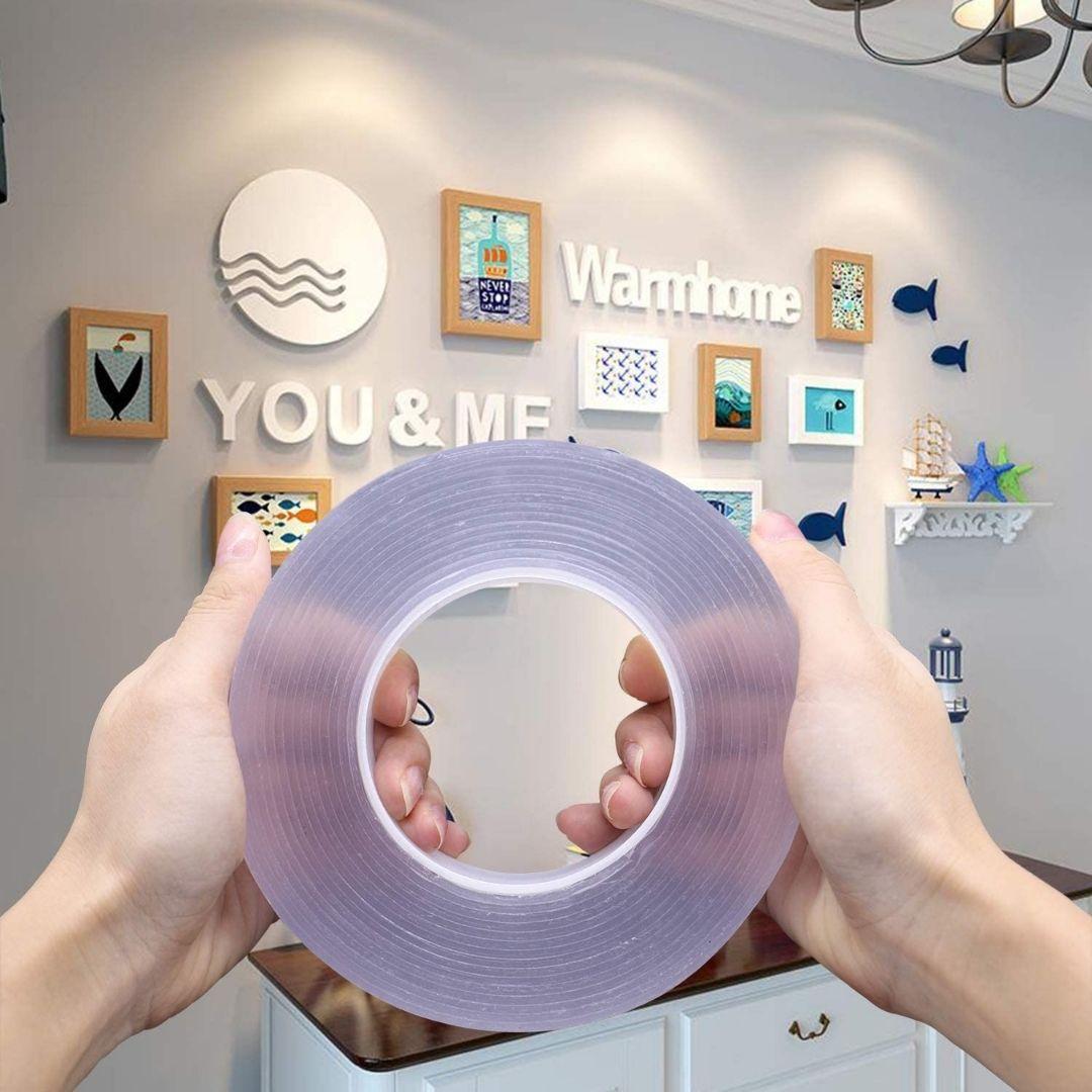 NanoGrip Tape™ 5M - Cinta Doble Contacto Reutilizable Extra Fuerte